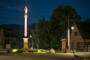 LED úsporné moderné verejné osvetlenie mesta obce Chrenovec Brusno