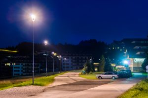 LED úsporné moderné verejné osvetlenie mesta obce Donovaly
