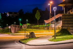LED úsporné moderné verejné osvetlenie mesta obce Donovaly