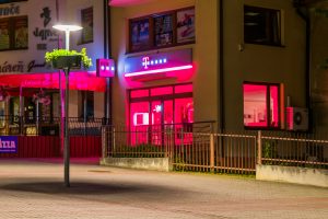 LED úsporné moderné verejné osvetlenie mesta obce Námestovo