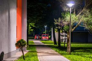 LED úsporné moderné verejné osvetlenie mesta obce Turzovka
