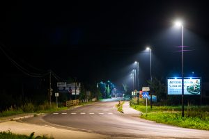 LED moderné verejné osvetlenie mesta obce Zuberec