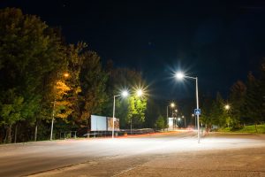 LED úsporné moderné verejné osvetlenie bojnice námestie